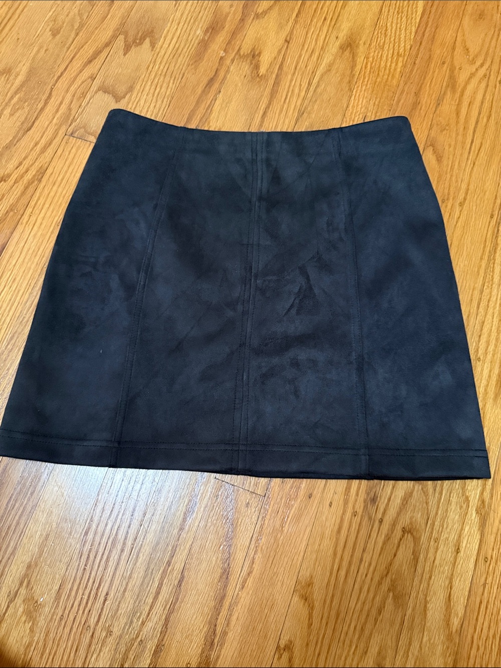 Altar’d State Classic Black Suede Mini Skirt